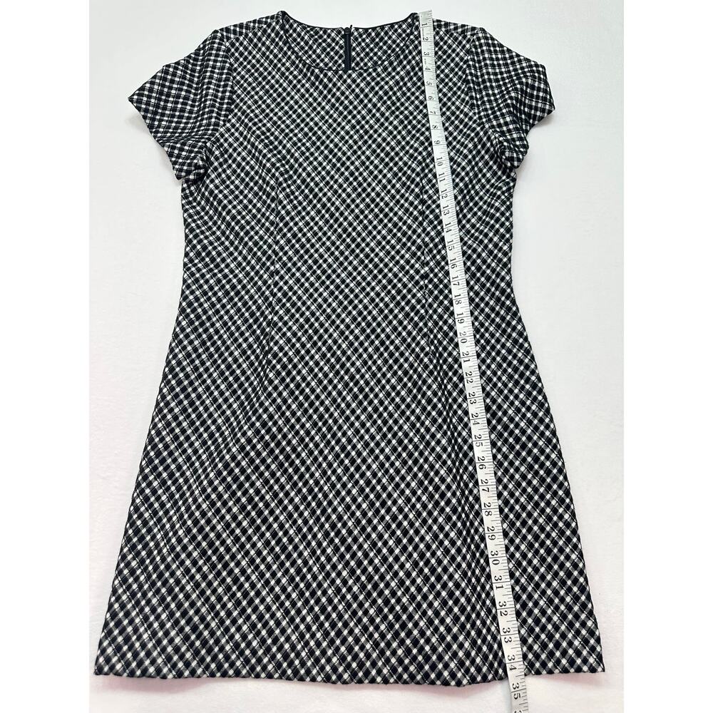 NWT SPANX Ponte Jacquard Plaid Mini Dress Black and White Size Medium - Picture 9 of 12